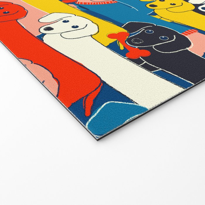 COLORED DOGS PATTERN 2 Welcome Mat Gallery Image 2