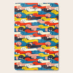 COLORED DOGS PATTERN 2 Cutting Board Gallery Image 1