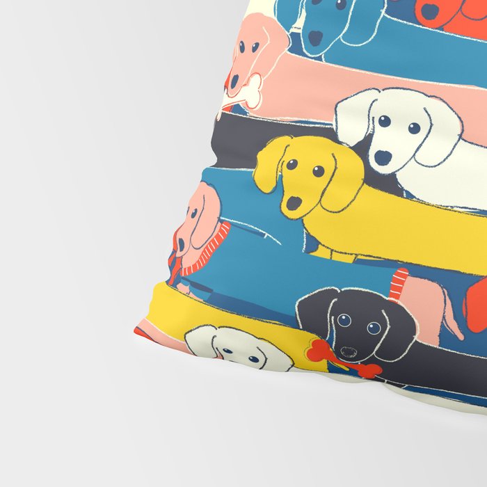 COLORED DOGS PATTERN 2 Pillow Sham Gallery Image 4