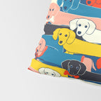 COLORED DOGS PATTERN 2 Pillow Sham Gallery Image 4