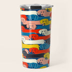 COLORED DOGS PATTERN 2 Travel Mug Gallery Image 1