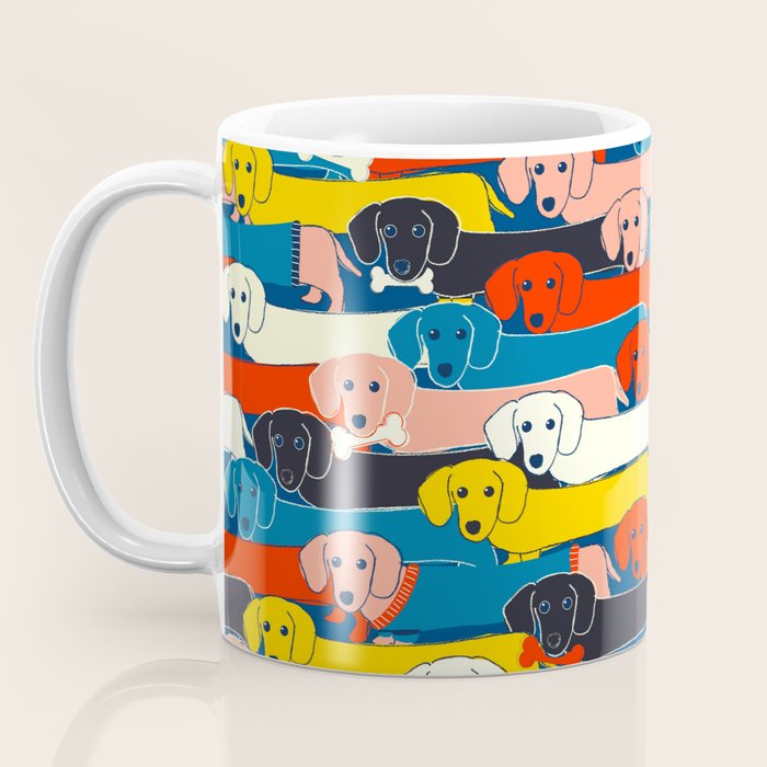 COLORED DOGS PATTERN 2 Coffee Mug Gallery Image 3