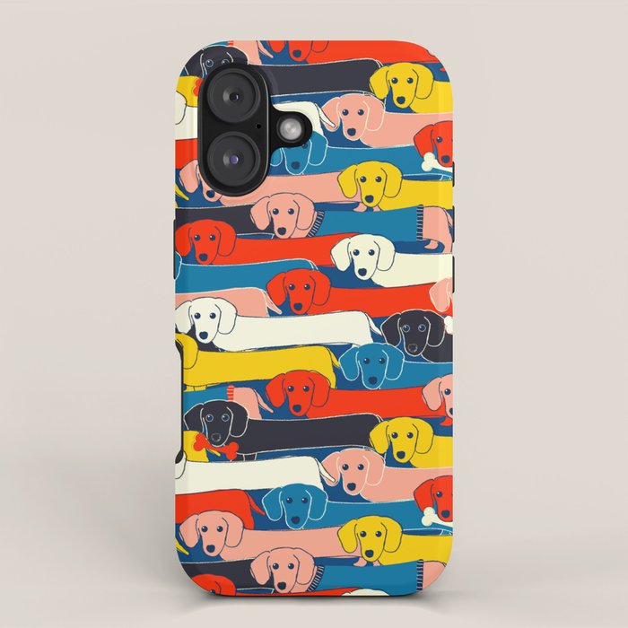 COLORED DOGS PATTERN 2 iPhone Case Gallery Image 1