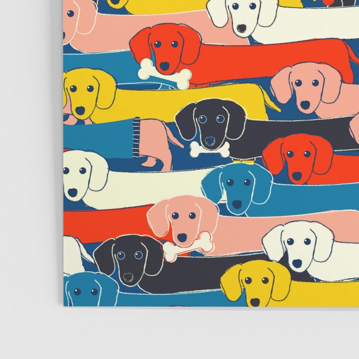 COLORED DOGS PATTERN 2 Poster Gallery Image 3