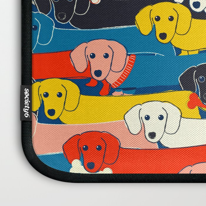 COLORED DOGS PATTERN 2 Laptop Sleeve Gallery Image 3