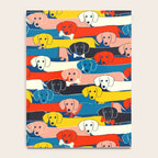 COLORED DOGS PATTERN 2 Notebook Gallery Image 4