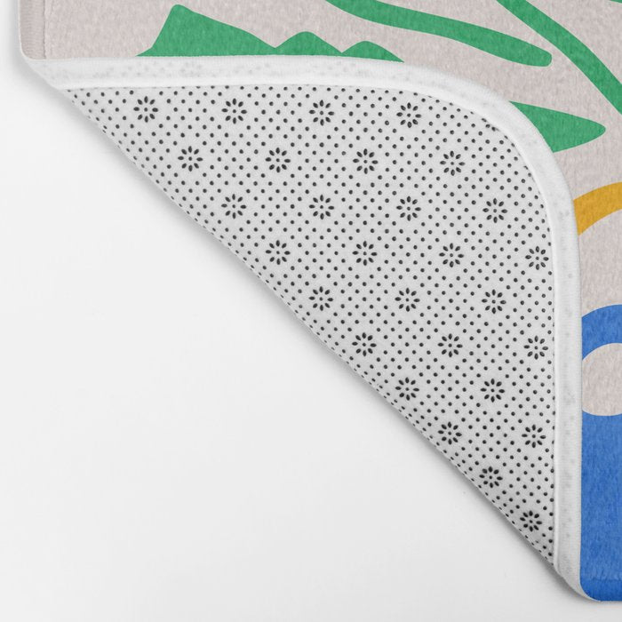 FOLIAGE 001: Hibiscus | Flower Market Bath Mat Gallery Image 2