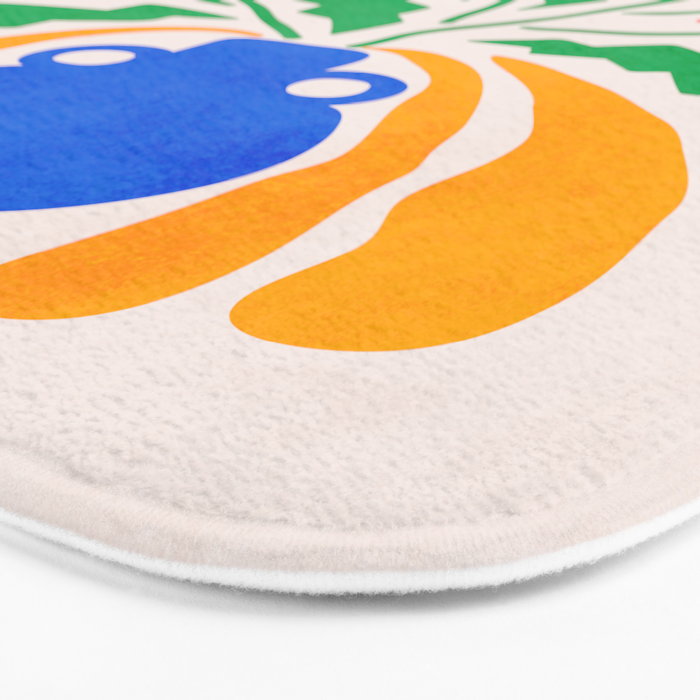 FOLIAGE 001: Hibiscus | Flower Market Bath Mat Gallery Image 3