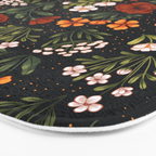 Wild Flowers ~ vol1.  vintage inspired botanical Bath Mat Gallery Image 3