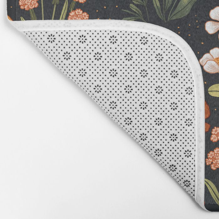 Wild Flowers ~ vol1.  vintage inspired botanical Bath Mat Gallery Image 2