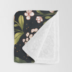 Wild Flowers ~ vol1.  vintage inspired botanical Throw Blanket Gallery Image 3