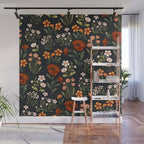 Wild Flowers ~ vol1.  vintage inspired botanical Wall Mural Gallery Image 1