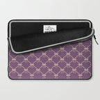 Bows & Ribbons Pattern XXXVI Lavender Purple Laptop Sleeve Gallery Image 2