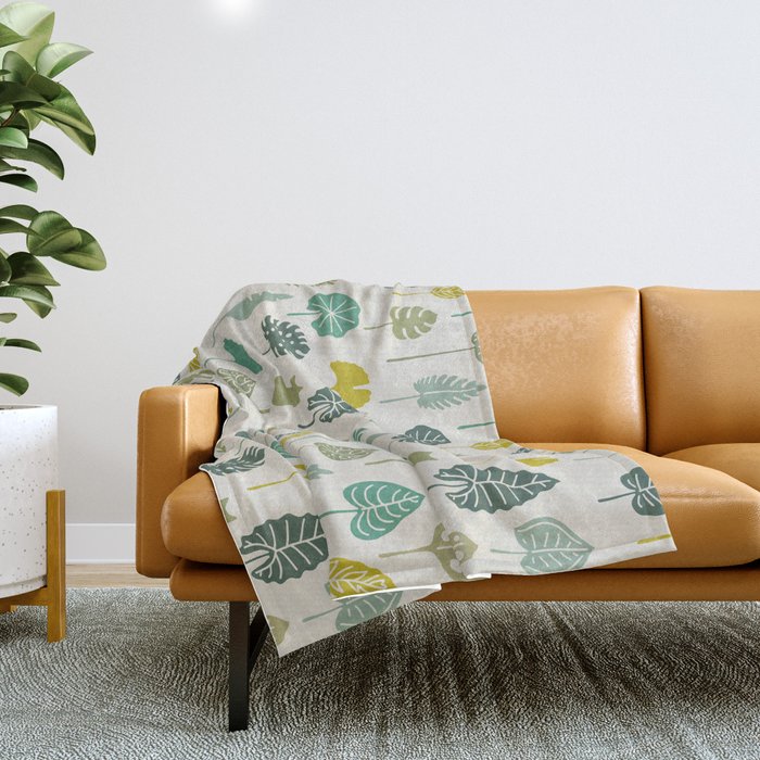 Cat and Plant 49 Throw Blanket Gallery Image 1