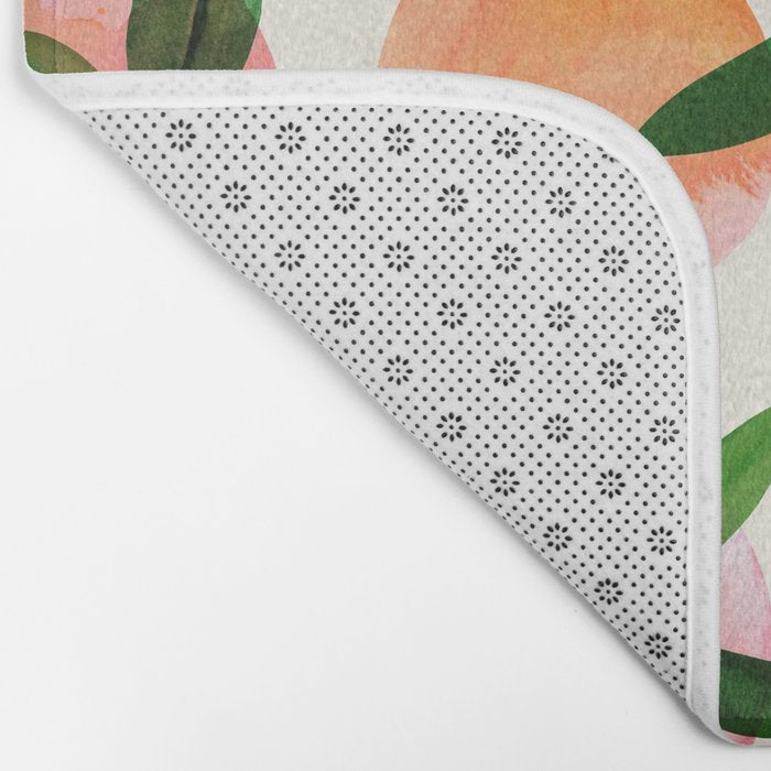 Abstract Watercolor Fruit Shapes Bath Mat Gallery Image 2
