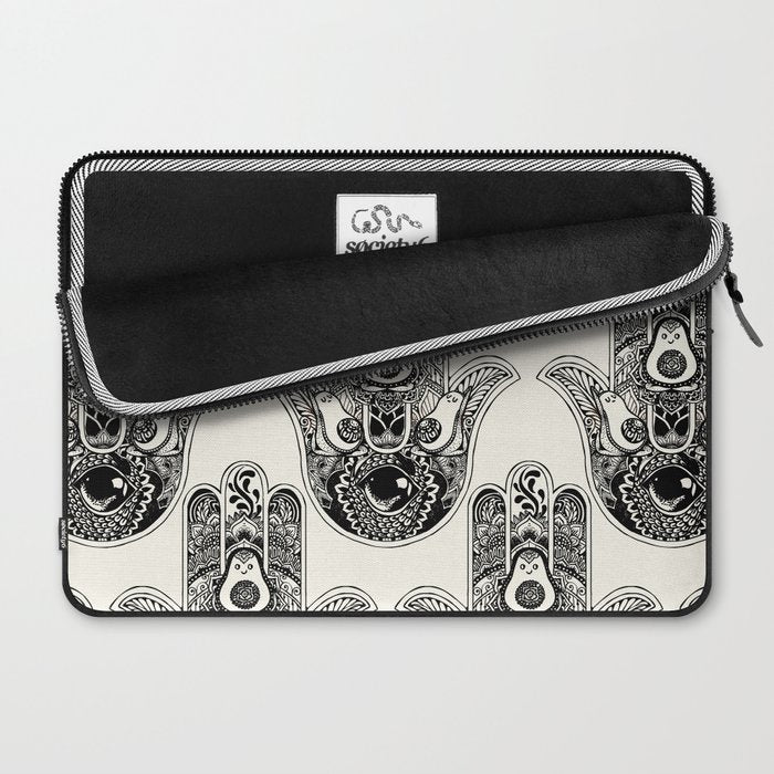 Hamsa Hand Avocado Laptop Sleeve Gallery Image 2
