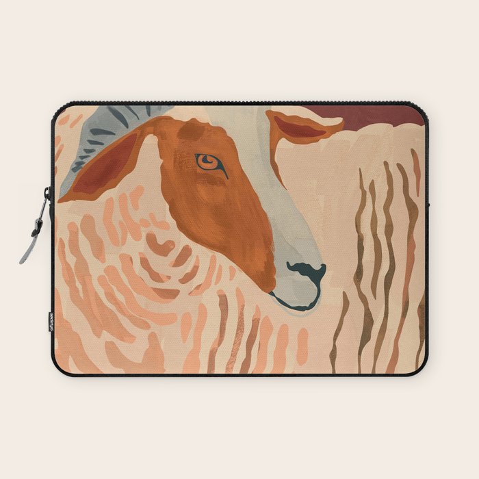 Abstract Rustic Ram Laptop Sleeve Gallery Image 1