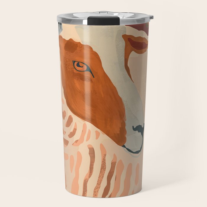 Abstract Rustic Ram Travel Mug Gallery Image 1