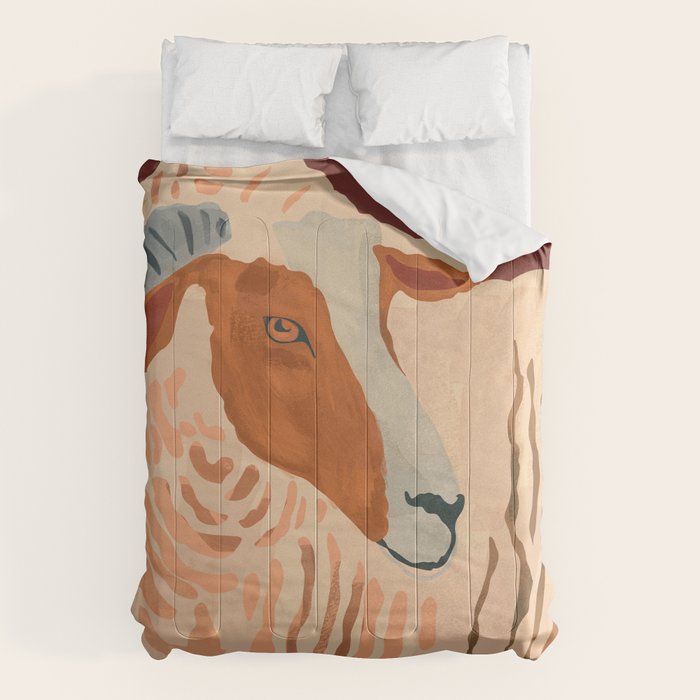 Abstract Rustic Ram Comforter Gallery Image 6