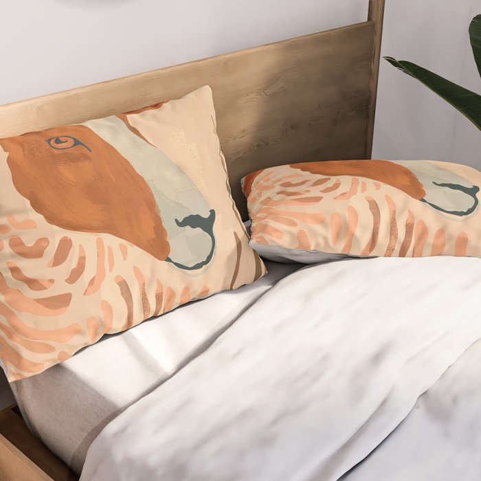 Abstract Rustic Ram Pillow Sham Gallery Image 2