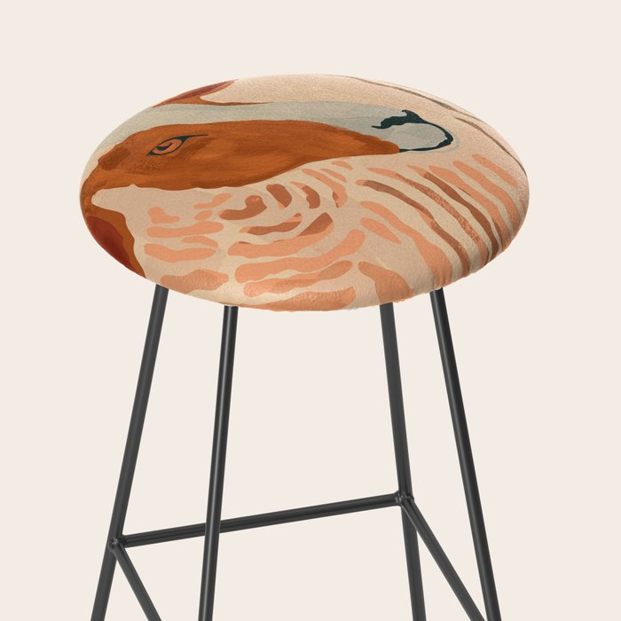 Abstract Rustic Ram Stool Gallery Image 2
