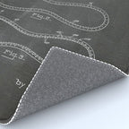 Baseball Patent - Softball Art - Black Chalkboard Rug Gallery Image 4