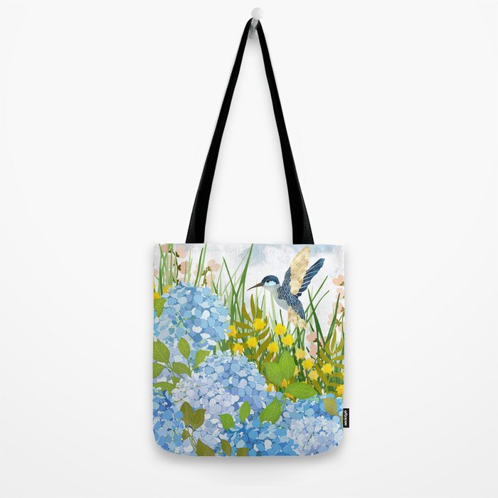 Hummingbird Summer Garden Tote Bag Gallery Image 2