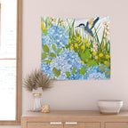 Hummingbird Summer Garden Wall Tapestry Gallery Image 2