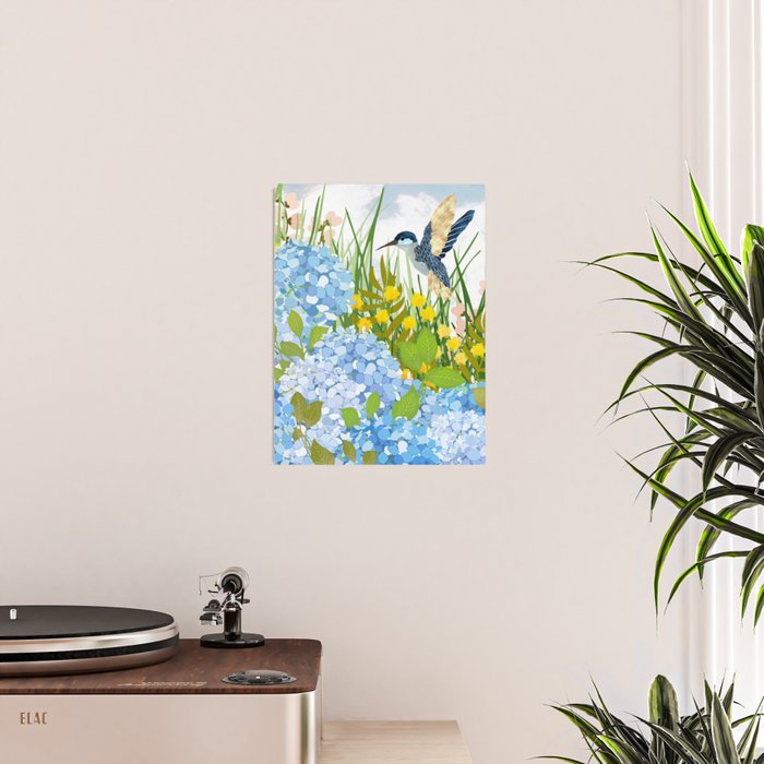 Hummingbird Summer Garden Poster Gallery Image 2