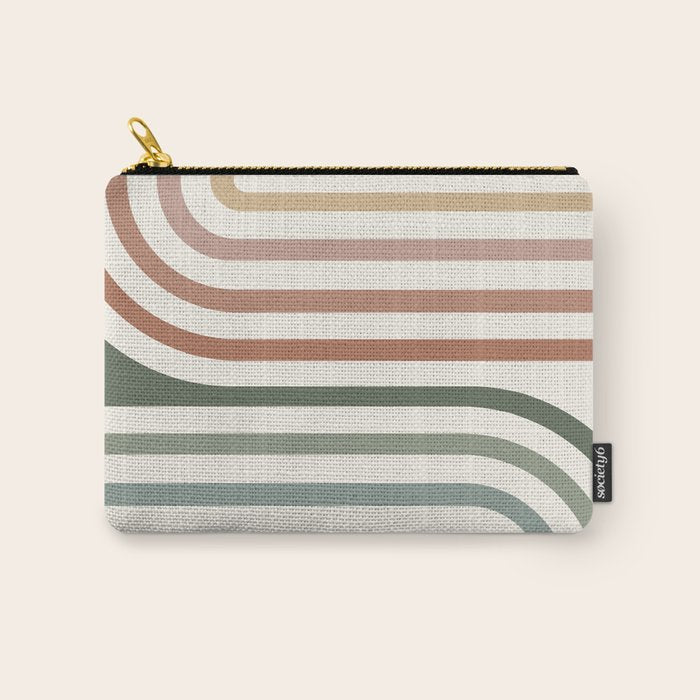 Bold Curvature Stripes VII Carry All Pouch Gallery Image 1