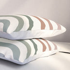 Bold Curvature Stripes VII Pillow Sham Gallery Image 3