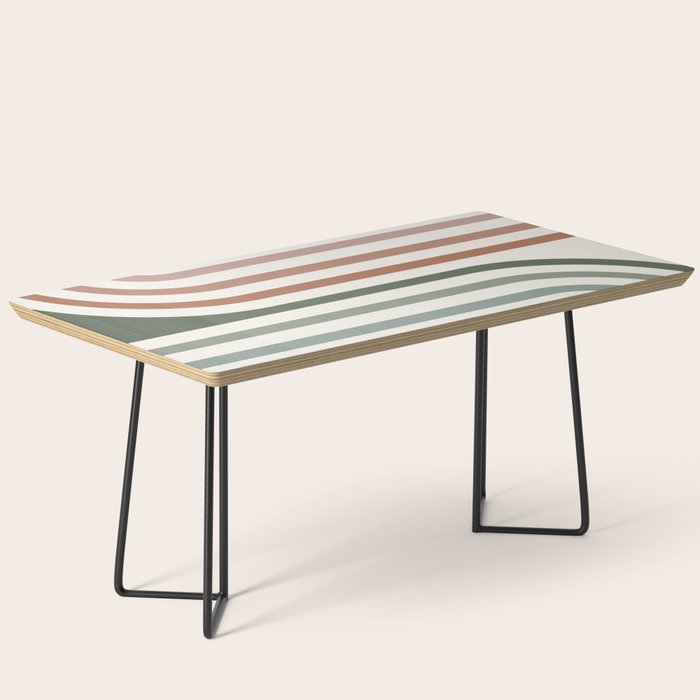 Bold Curvature Stripes VII Coffee Table Gallery Image 1