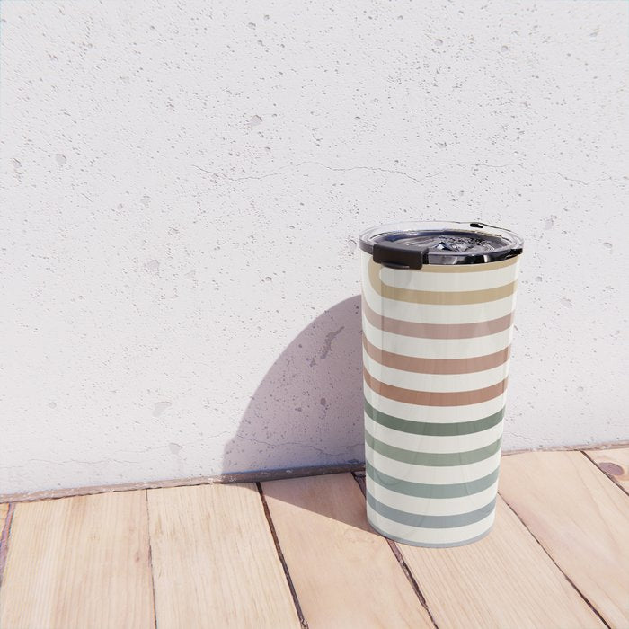 Bold Curvature Stripes VII Travel Mug Gallery Image 4