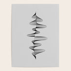 Abstract 80s Soundwave Art Music Audio black and white Musical design home wall bedroom decor Art Pr Poster Gallery Image 4