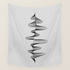 Abstract 80s Soundwave Art Music Audio black and white Musical design home wall bedroom decor Art Pr Wall Tapestry Gallery Image 4