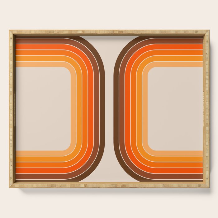 Tan Tunnel Serving Tray Gallery Image 1