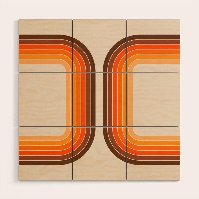 Tan Tunnel Wood Wall Art Gallery Image 1