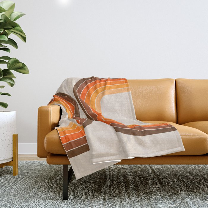 Tan Tunnel Throw Blanket Gallery Image 1