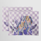 Modern artistic flowery tropical Placemat Gallery Image 1