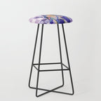 Modern artistic flowery tropical Stool Gallery Image 1
