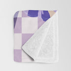 Modern artistic flowery tropical Throw Blanket Gallery Image 3