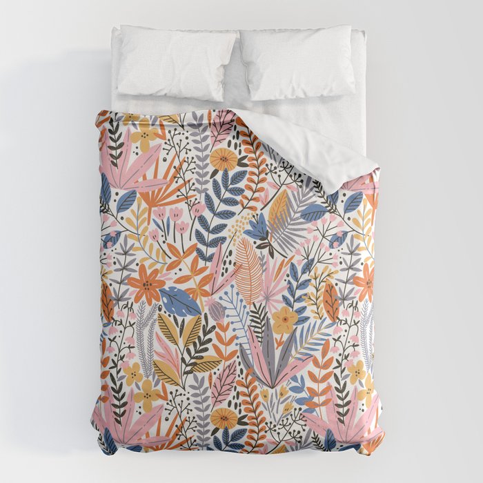 Colorful Jungle Garden Duvet Cover Gallery Image 6