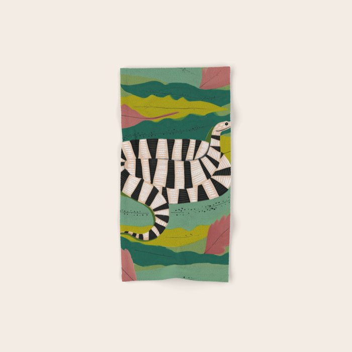 Striped Snake Bath Towel Gallery Image 1