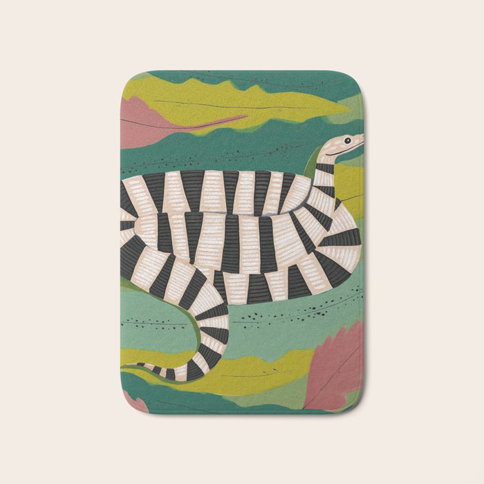 Striped Snake Bath Mat Gallery Image 1