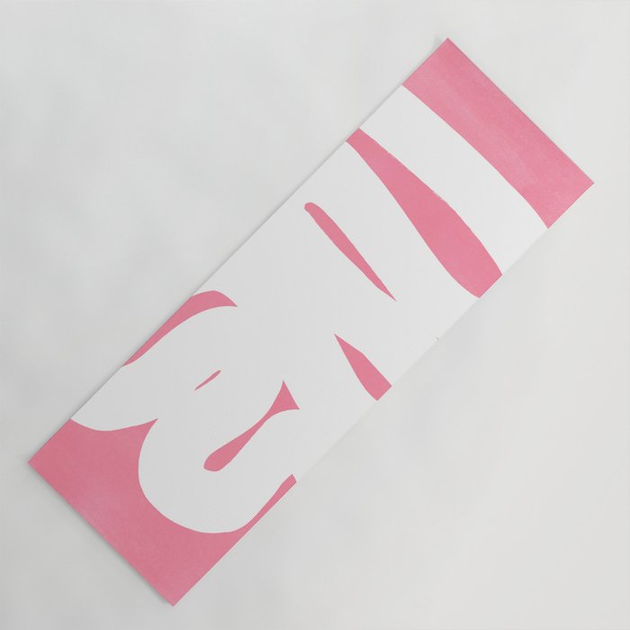 Pastel Pink Wiggle Run Yoga Mat Gallery Image 1