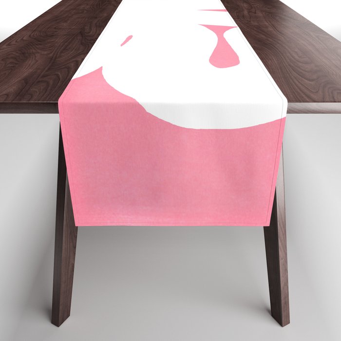 Pastel Pink Wiggle Run Table Runner Gallery Image 1