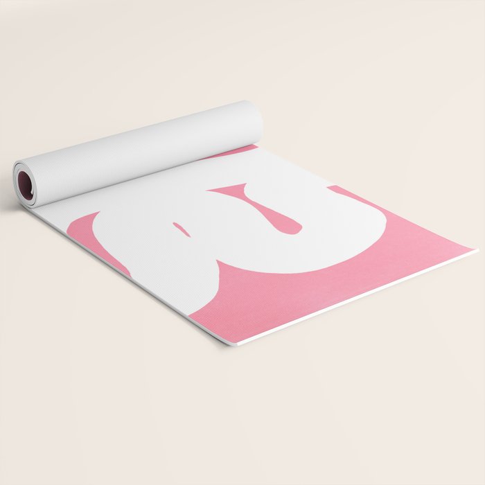 Pastel Pink Wiggle Run Yoga Mat Gallery Image 2