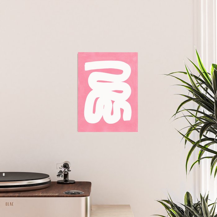 Pastel Pink Wiggle Run Poster Gallery Image 2