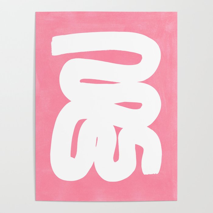 Pastel Pink Wiggle Run Poster Gallery Image 4