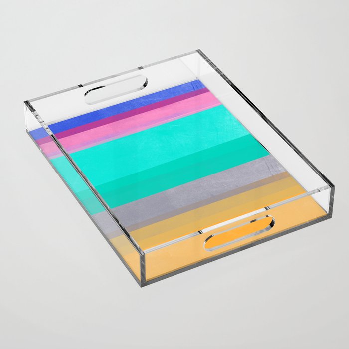 stripe study 5 Acrylic Tray Gallery Image 1